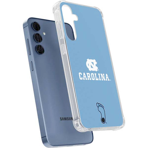 University of North Carolina UNC Carolina Galaxy A35 5G Clear Case